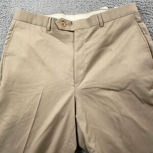 Brooks Brothers Pants Mens 33x30 Khaki Loro Piana 100% Wool Dress Trousers New